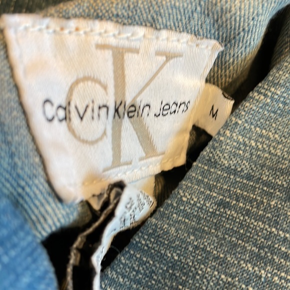 Vintage Calvin Klein Denim Jacket Sz M - Picture 9 of 9